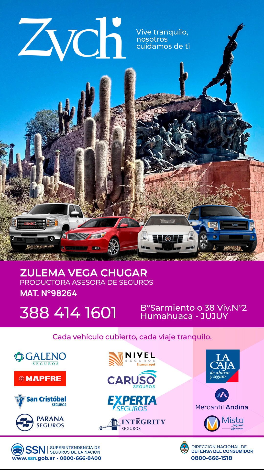 ZVCH - Zulema Vega Chugar M.98264 - HUMAHUACA