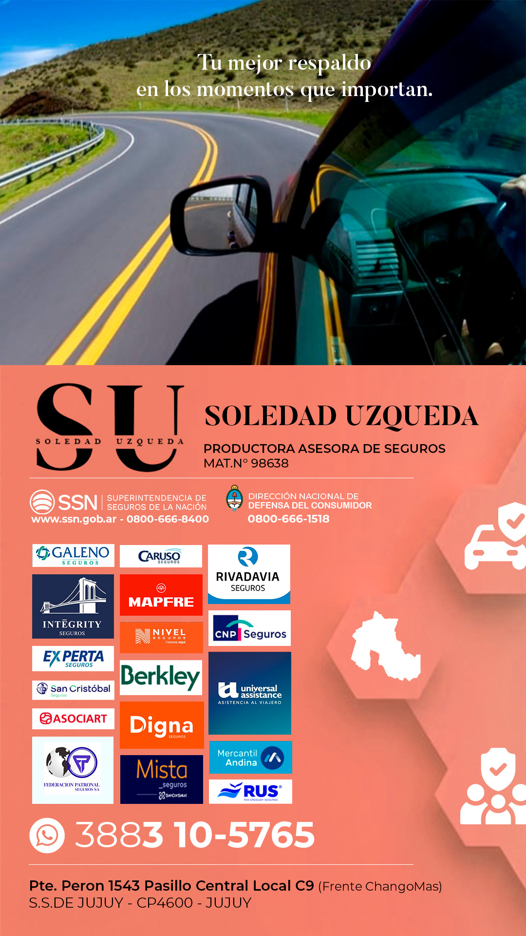 SU - Soledad Uzqueda - Productora Asesora de Seguros M.98638