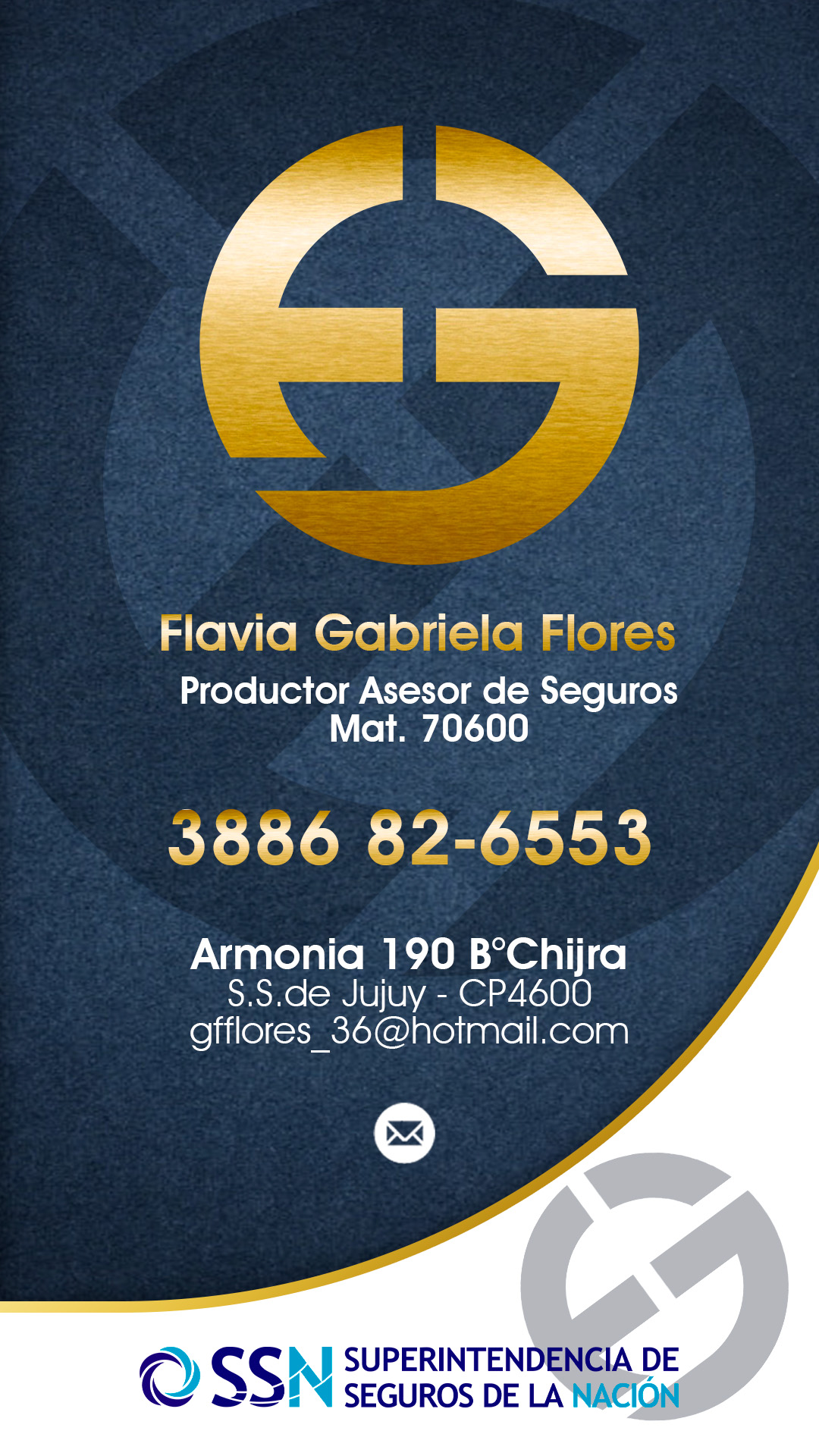 Flavia Gabriela Flores - Productora Asesora de Seguros M.70600